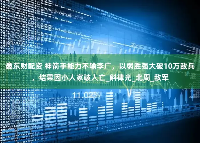 鑫东财配资 神箭手能力不输李广，以弱胜强大破10万敌兵，结果因小人家破人亡_斛律光_北周_敌军